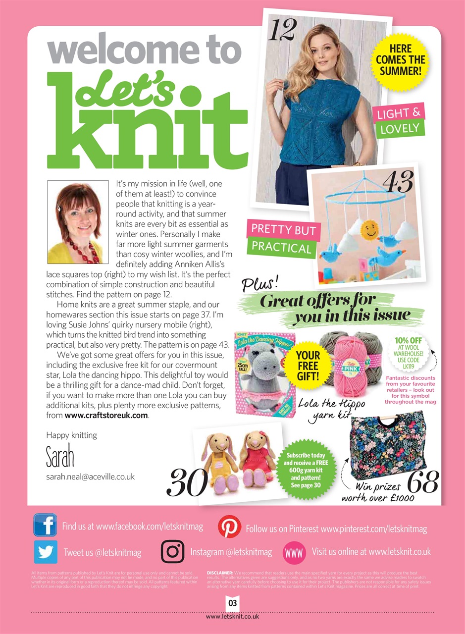 Let's Knit Preview Pages