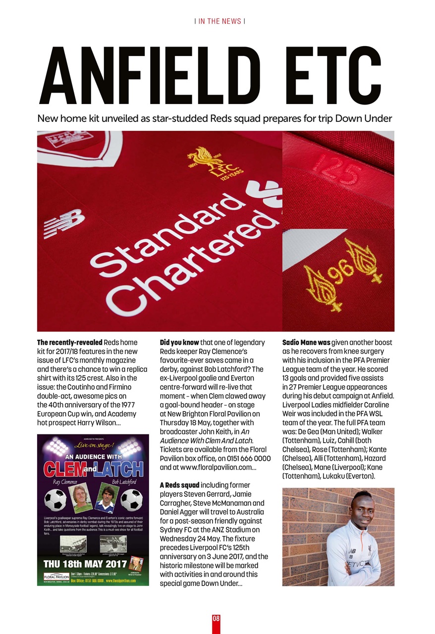 Liverpool FC Programmes Preview Pages