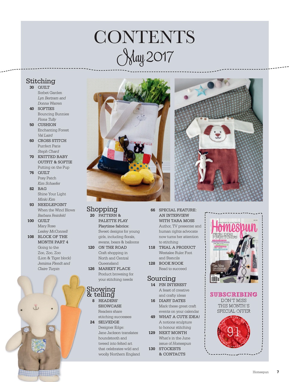 Homespun Preview Pages