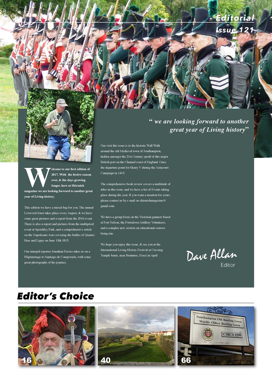 Skirmish Living History Preview Pages