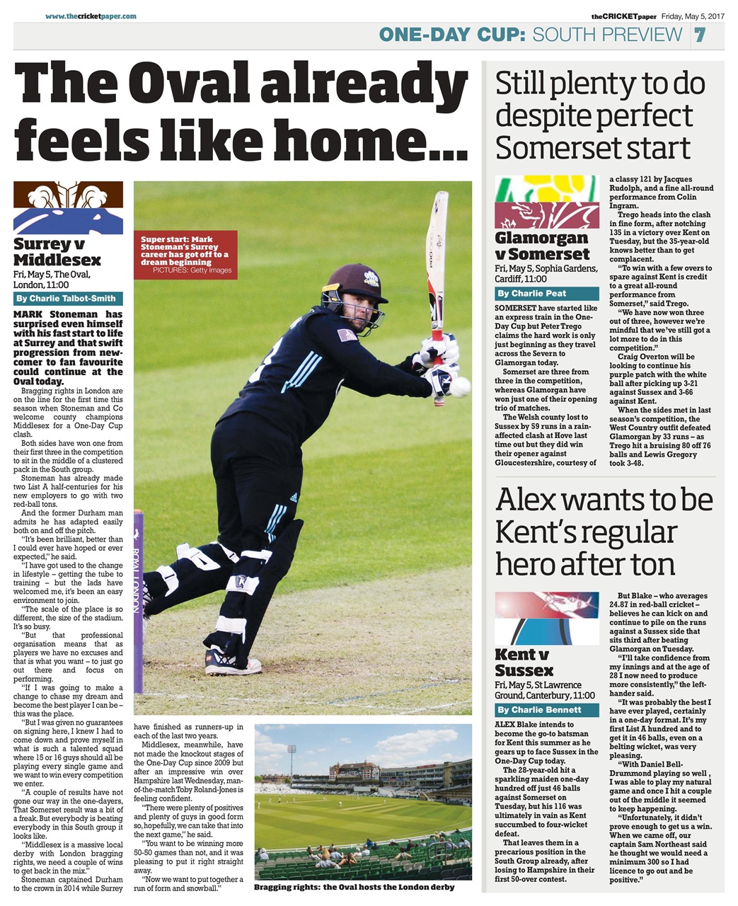 The Cricket Paper Preview Pages