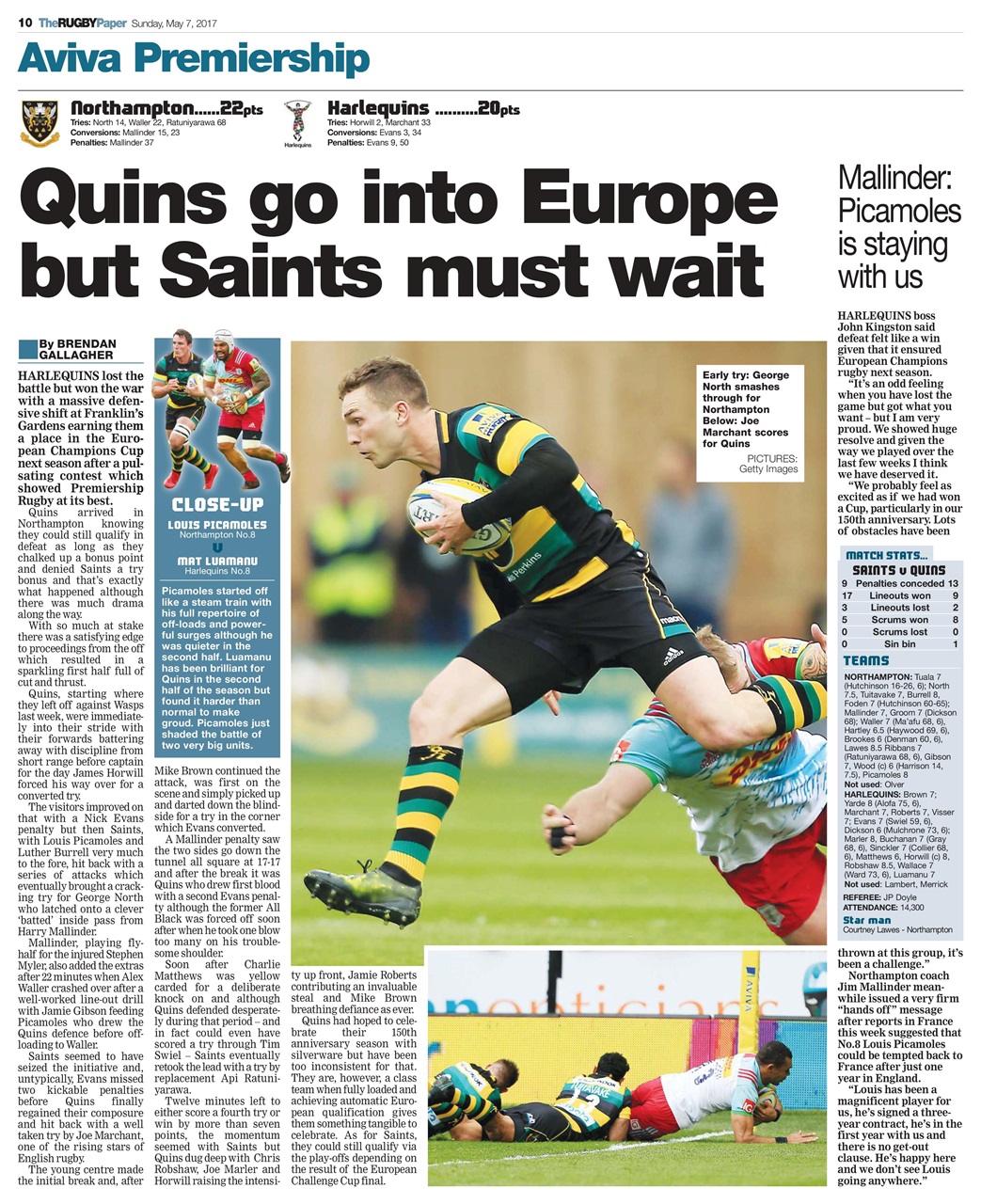 The Rugby Paper Preview Pages