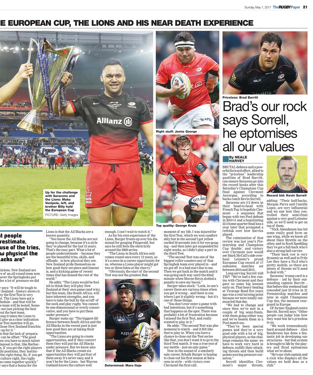 The Rugby Paper Preview Pages