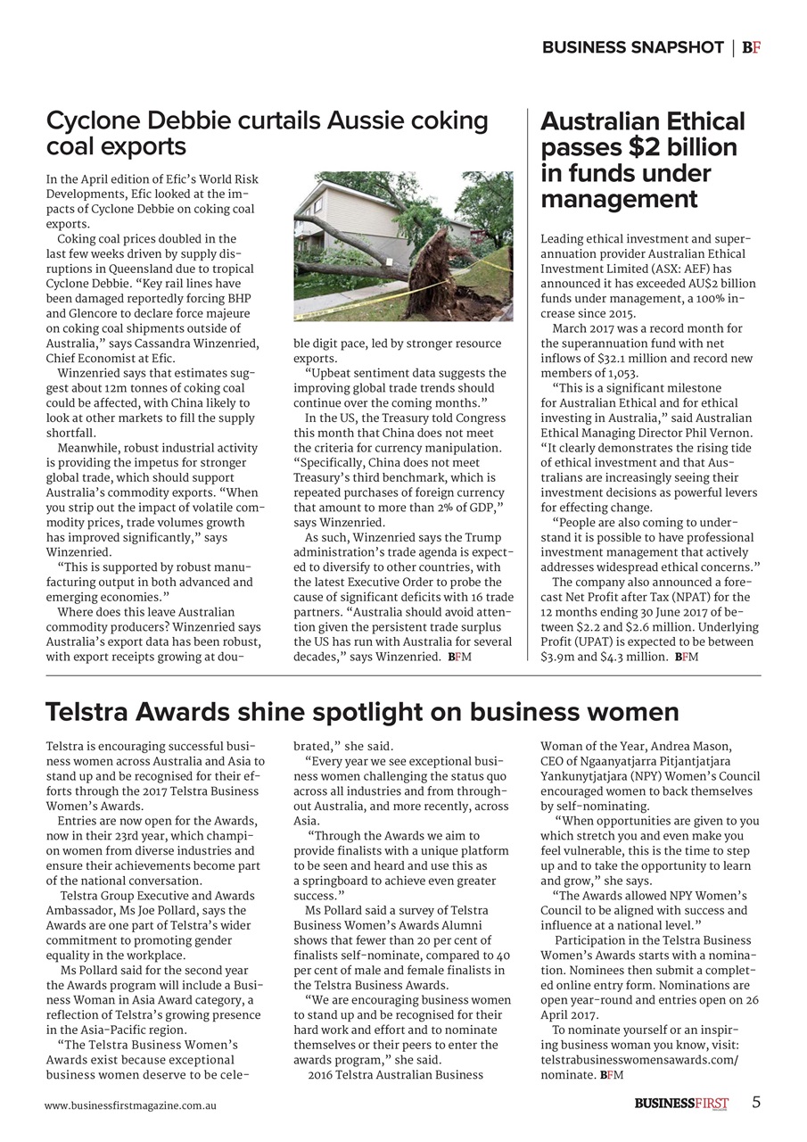 Business First Magazine Preview Pages