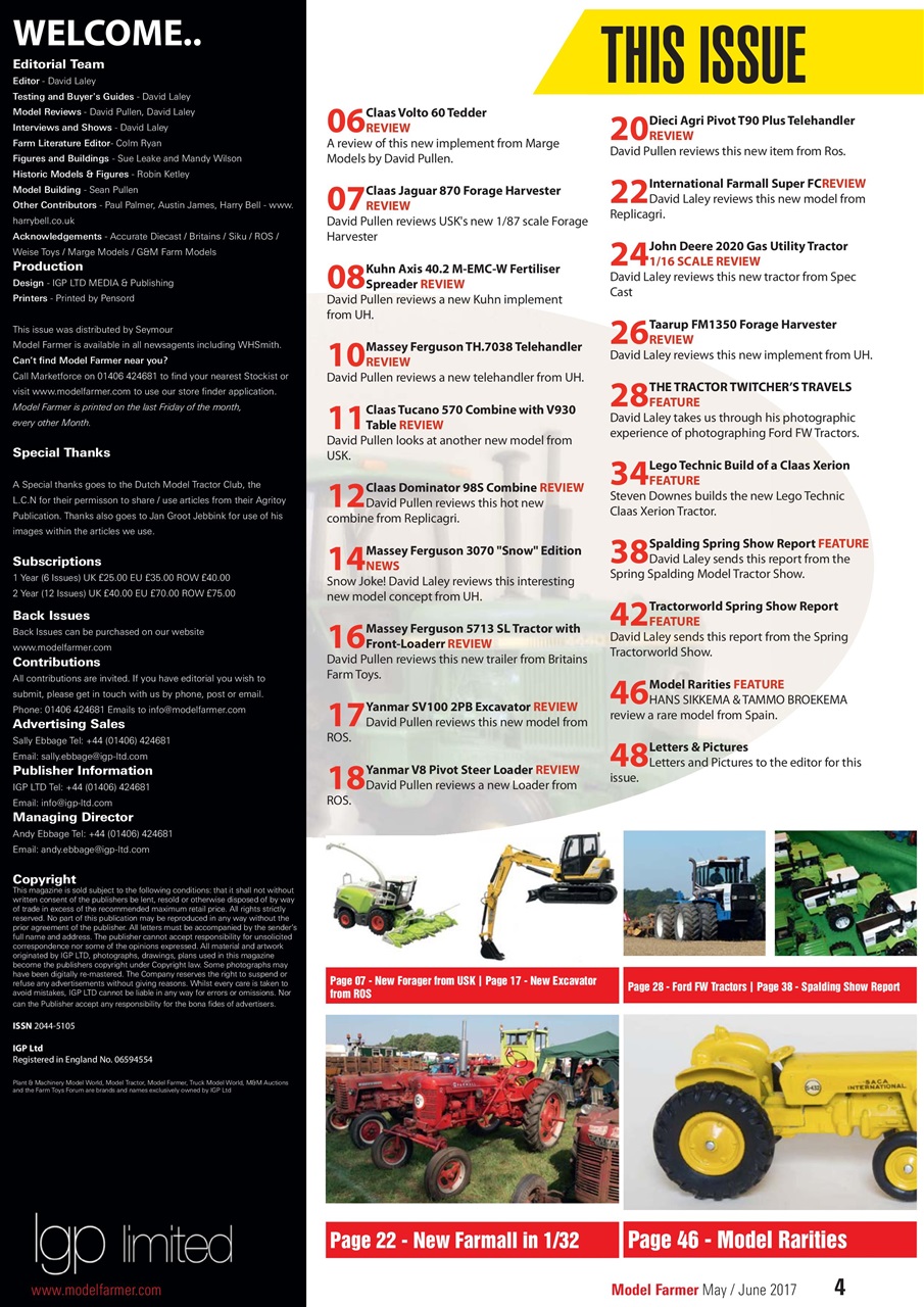 Model Farmer Magazine Preview Pages