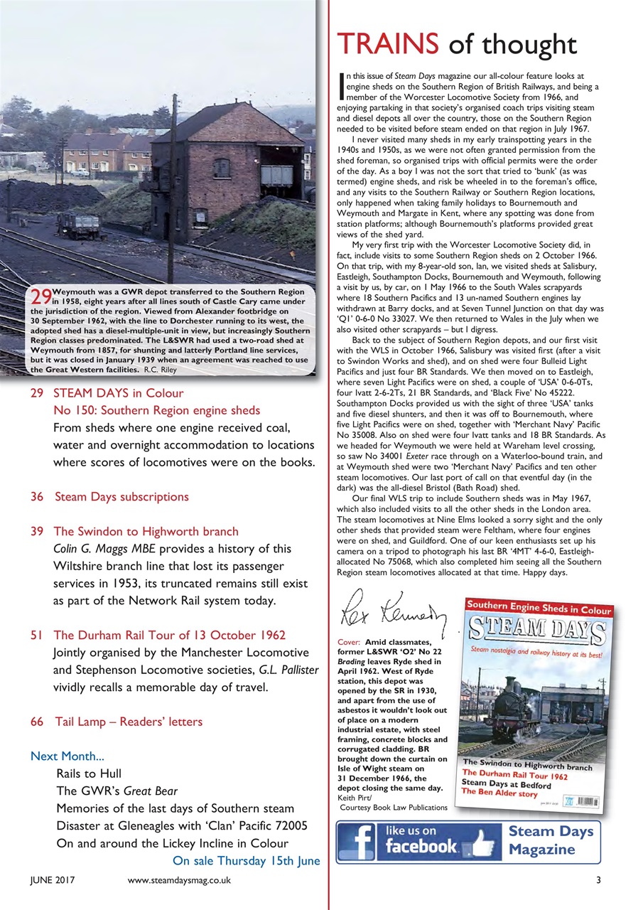 Steam Days Preview Pages