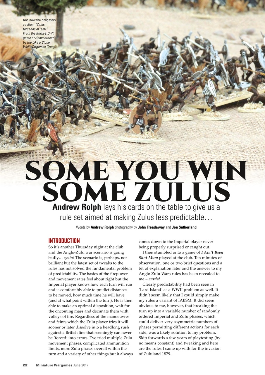 Miniature Wargames Preview Pages