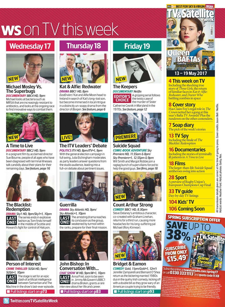 TV & Satellite Week Preview Pages