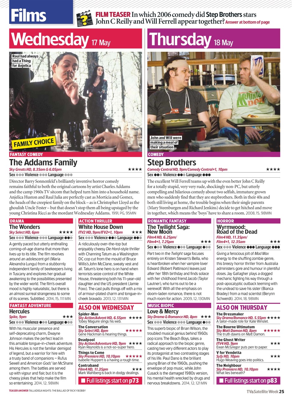 TV & Satellite Week Preview Pages