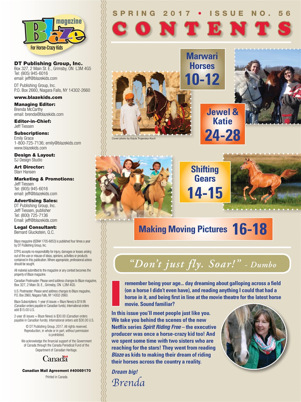 Blaze Magazine For Horse Crazy Kids Preview Pages