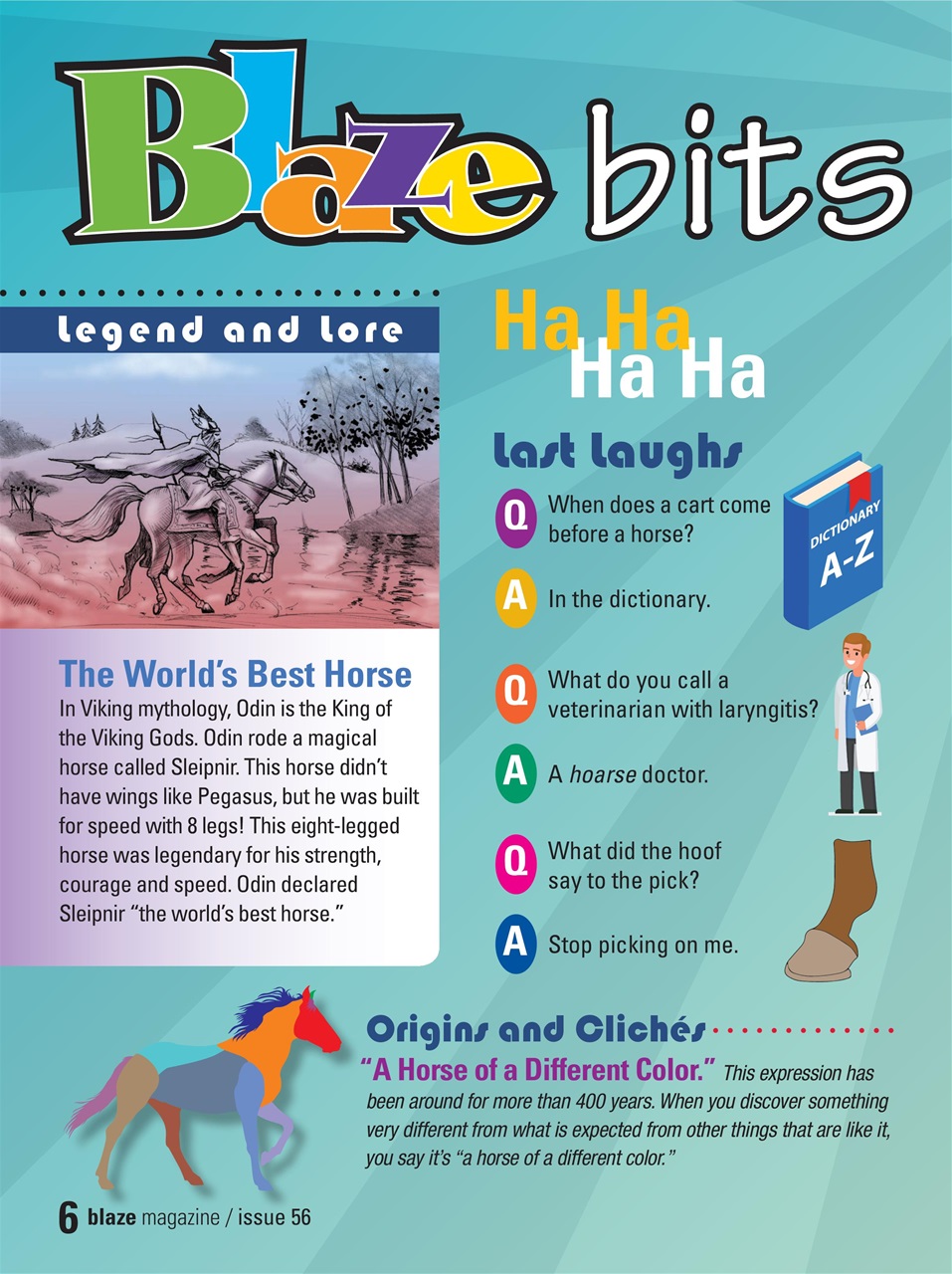 Blaze Magazine For Horse Crazy Kids Preview Pages