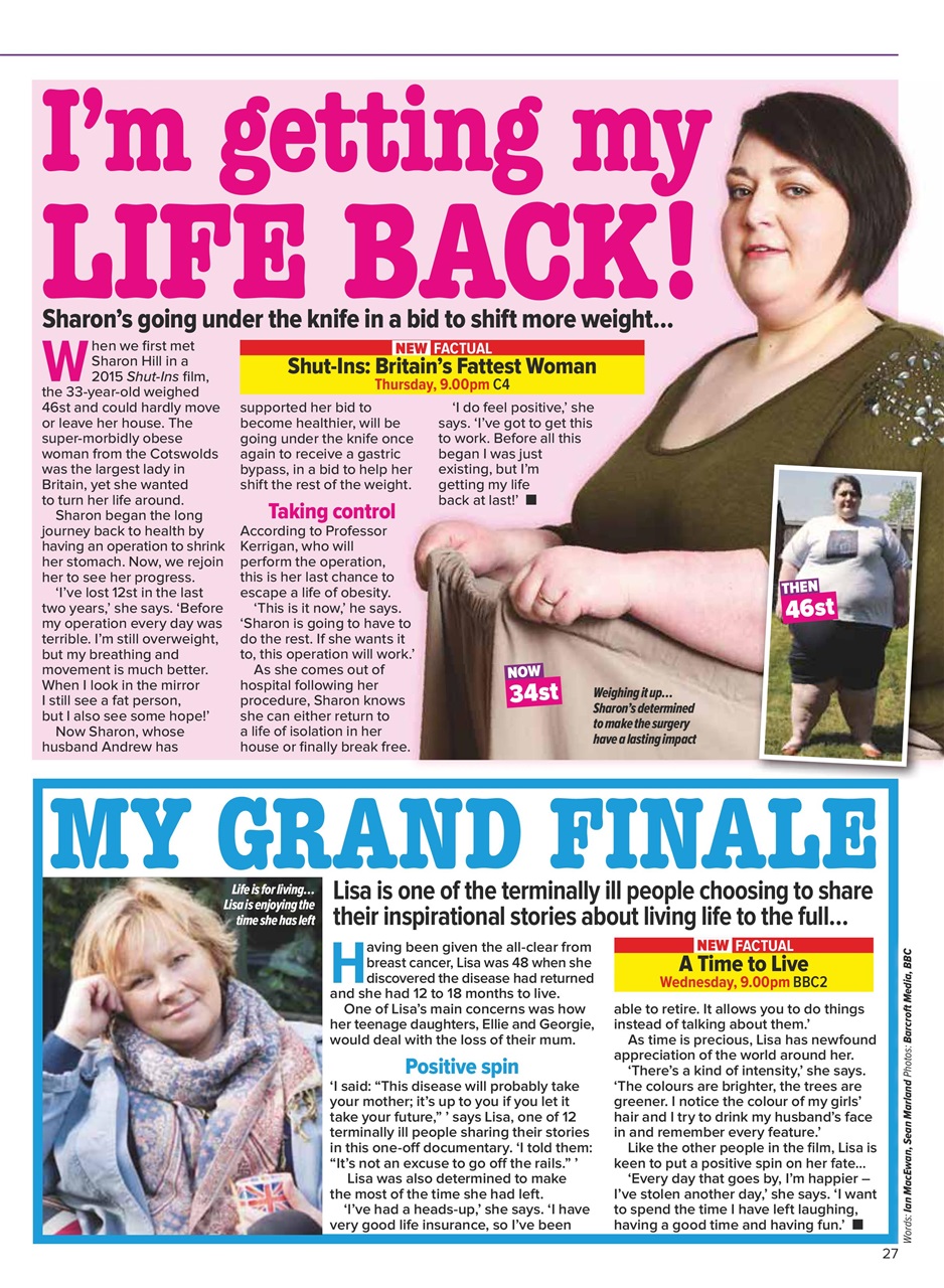 What's on TV Preview Pages