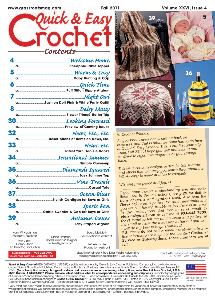 Quick & Easy Crochet Preview Pages