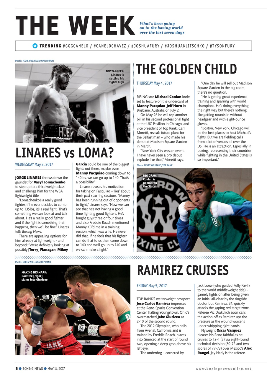 Boxing News Preview Pages