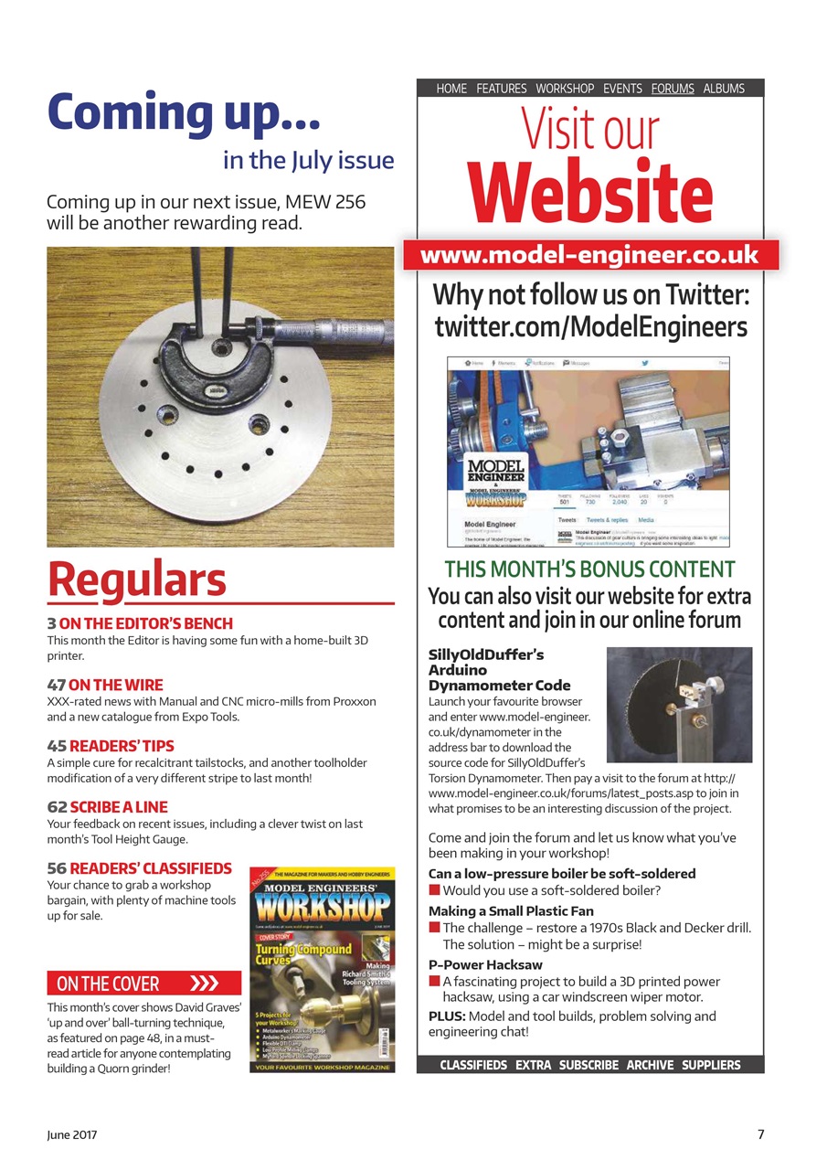 Model Engineer & Workshop Magazine Preview Pages