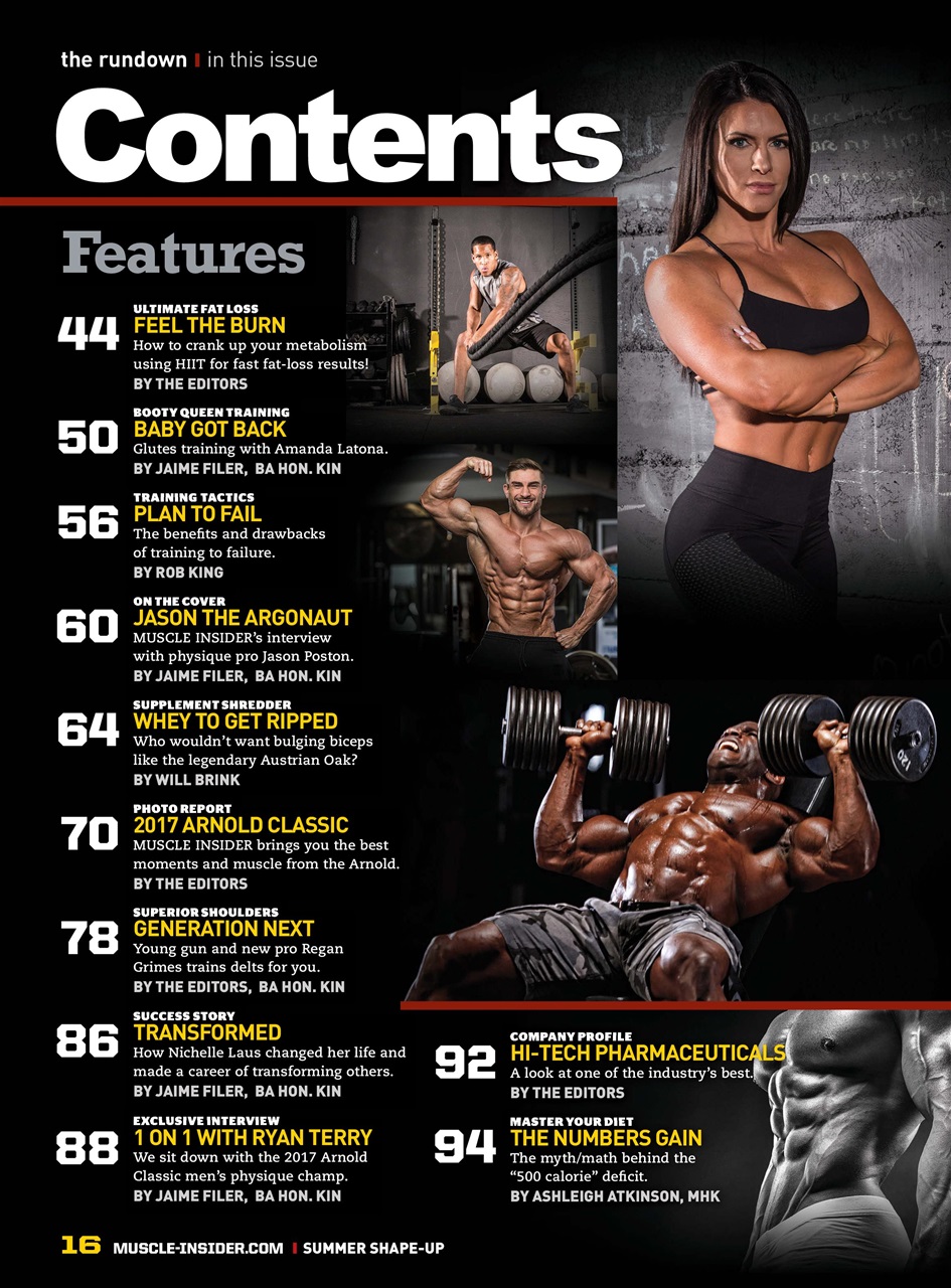 Muscle Insider Magazine Preview Pages
