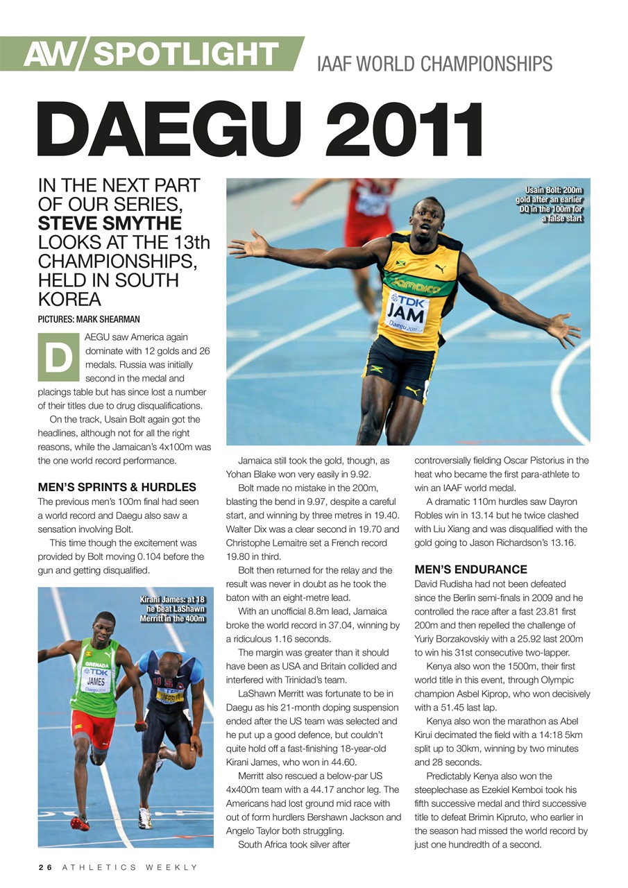 AW – Athletics Weekly Magazine Preview Pages