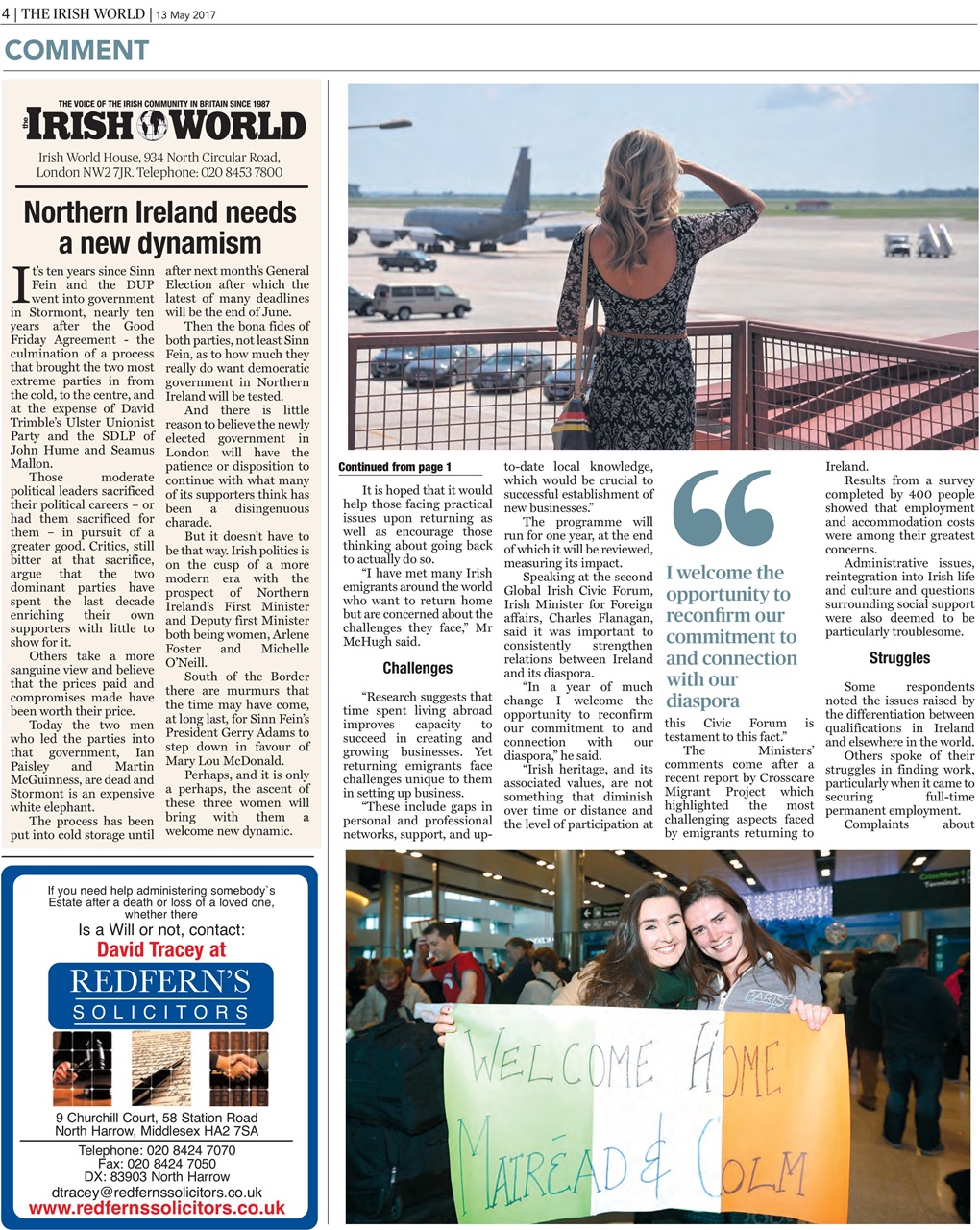 Irish World Preview Pages