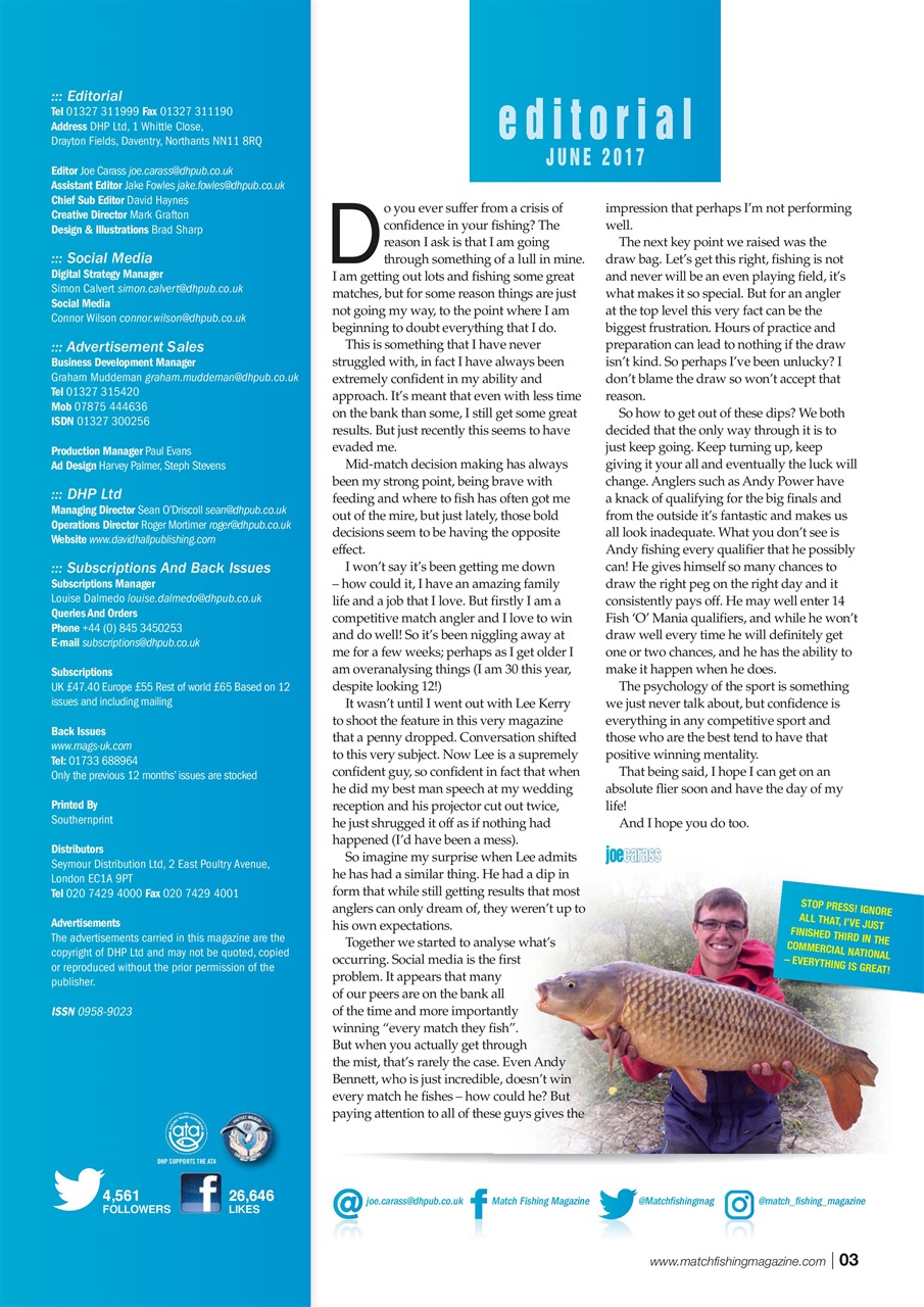 Match Fishing Preview Pages