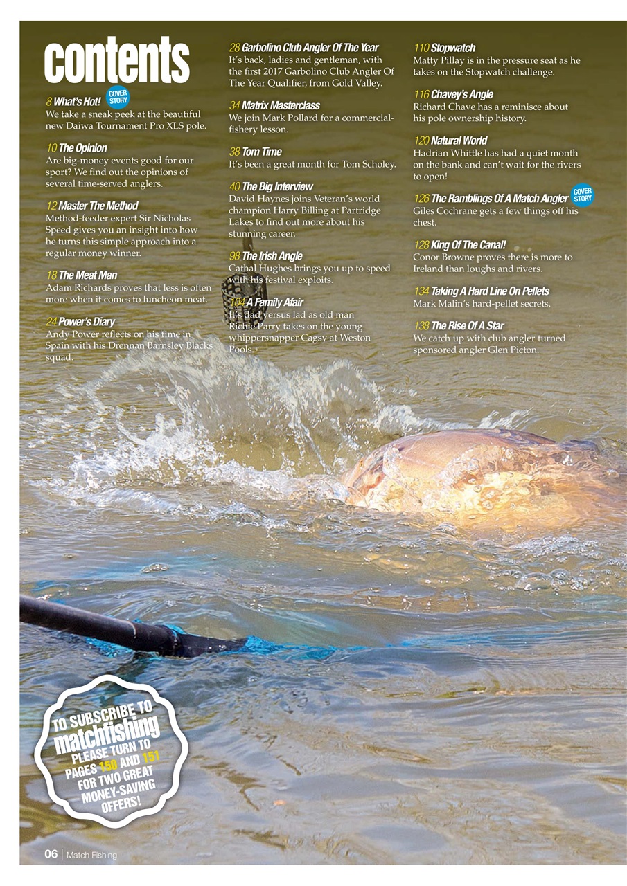 Match Fishing Preview Pages