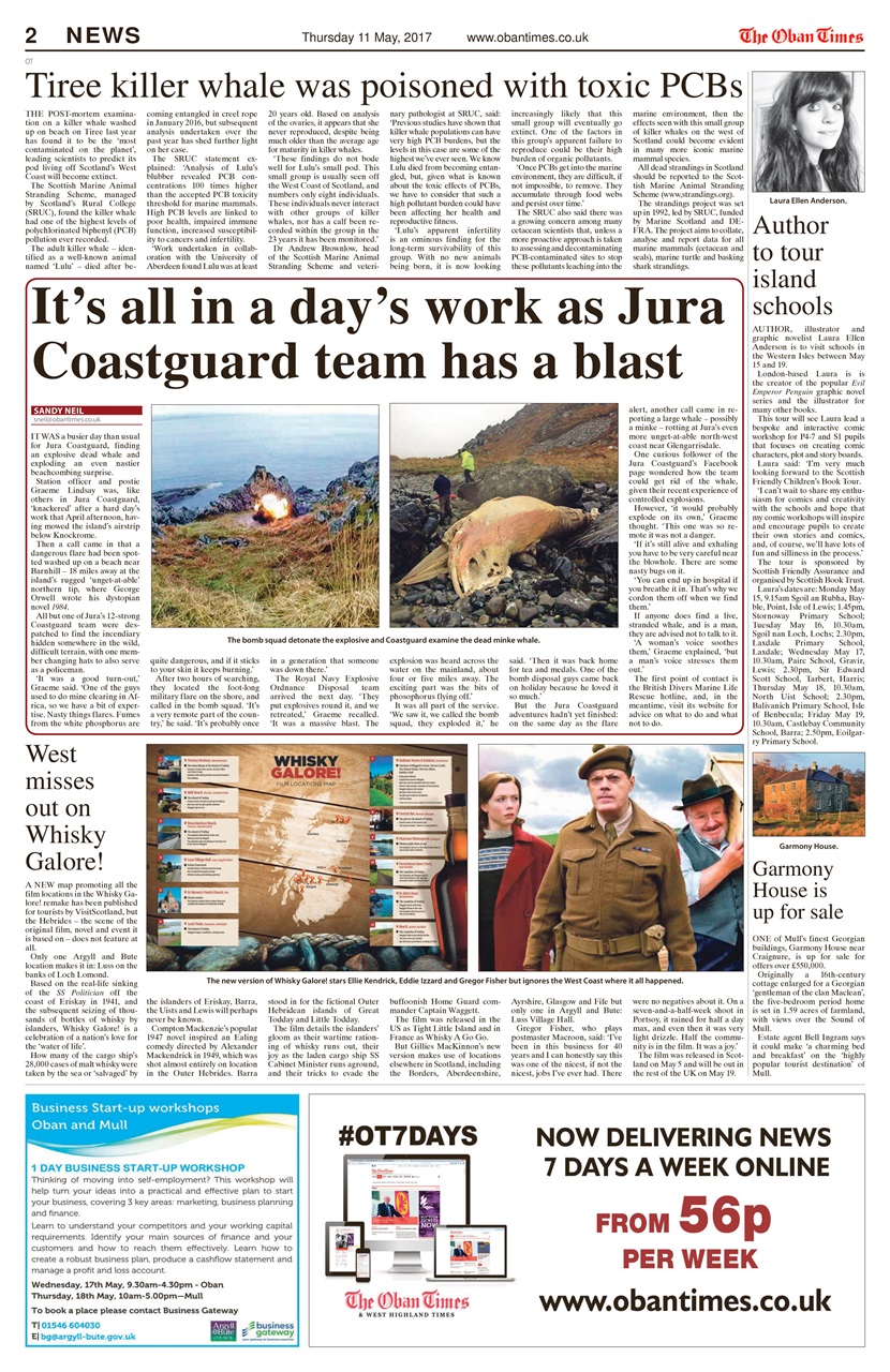 The Oban Times & Lochaber Times Preview Pages