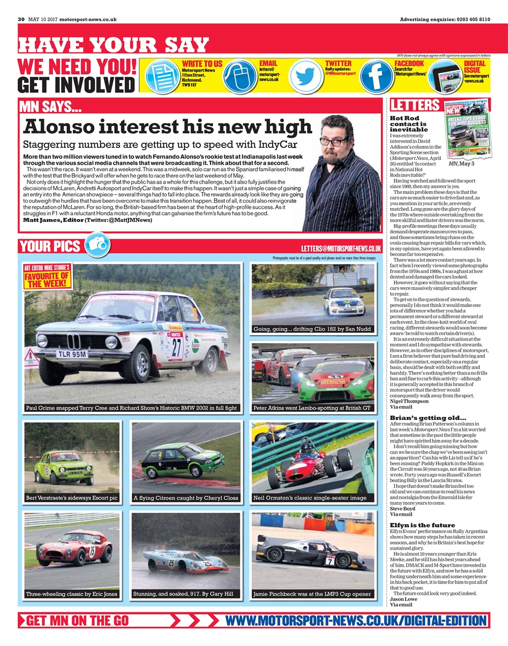 Motorsport News Preview Pages