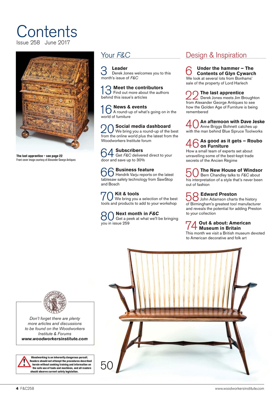 Furniture & Cabinetmaking Preview Pages