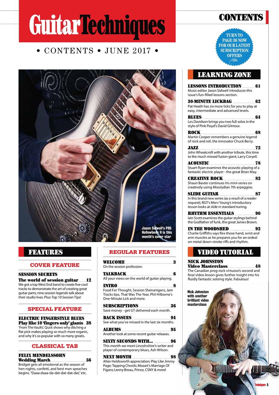 Guitar Techniques Preview Pages