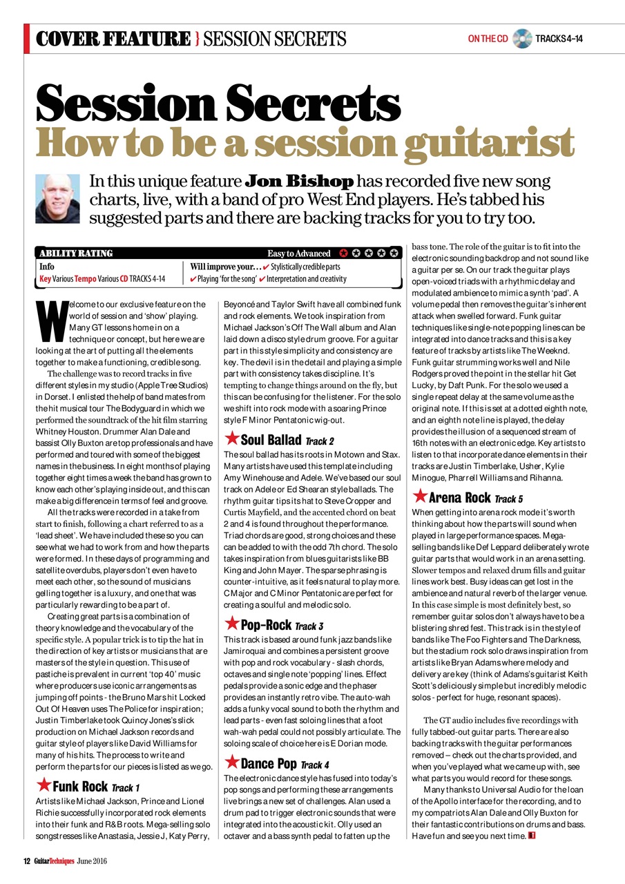 Guitar Techniques Preview Pages