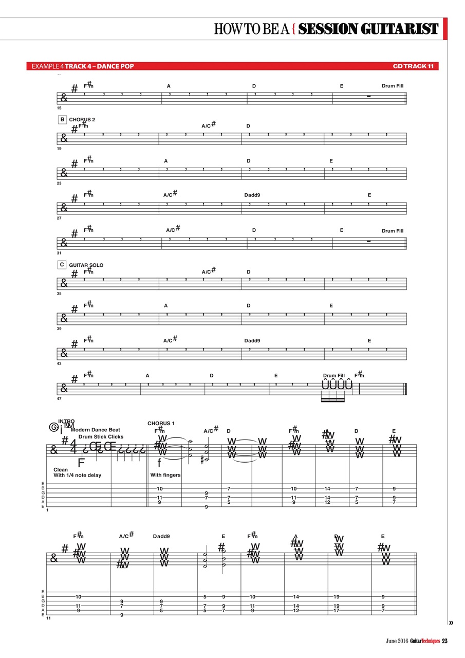 Guitar Techniques Preview Pages