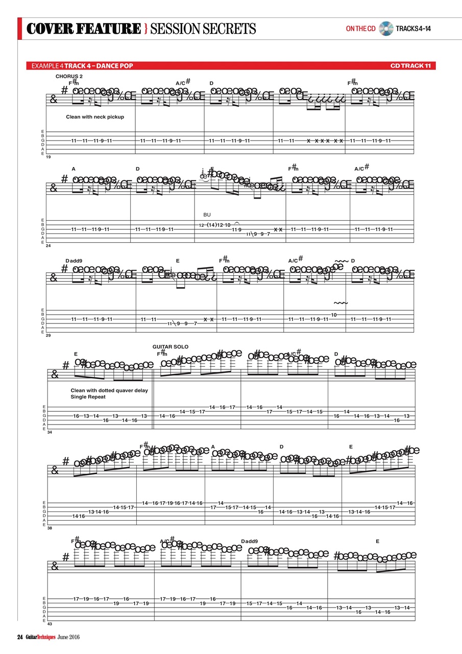 Guitar Techniques Preview Pages