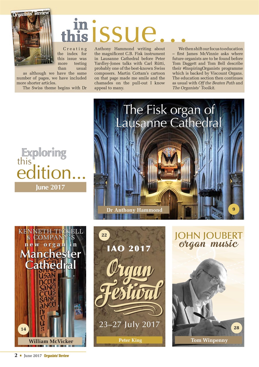 Organists' Review Preview Pages