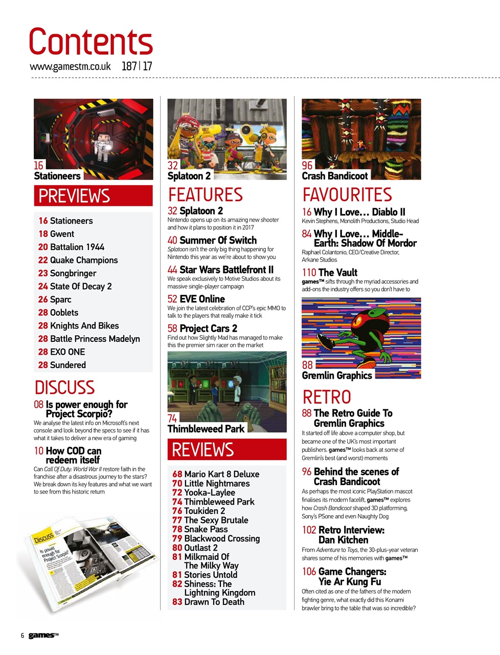 games (TM) Preview Pages