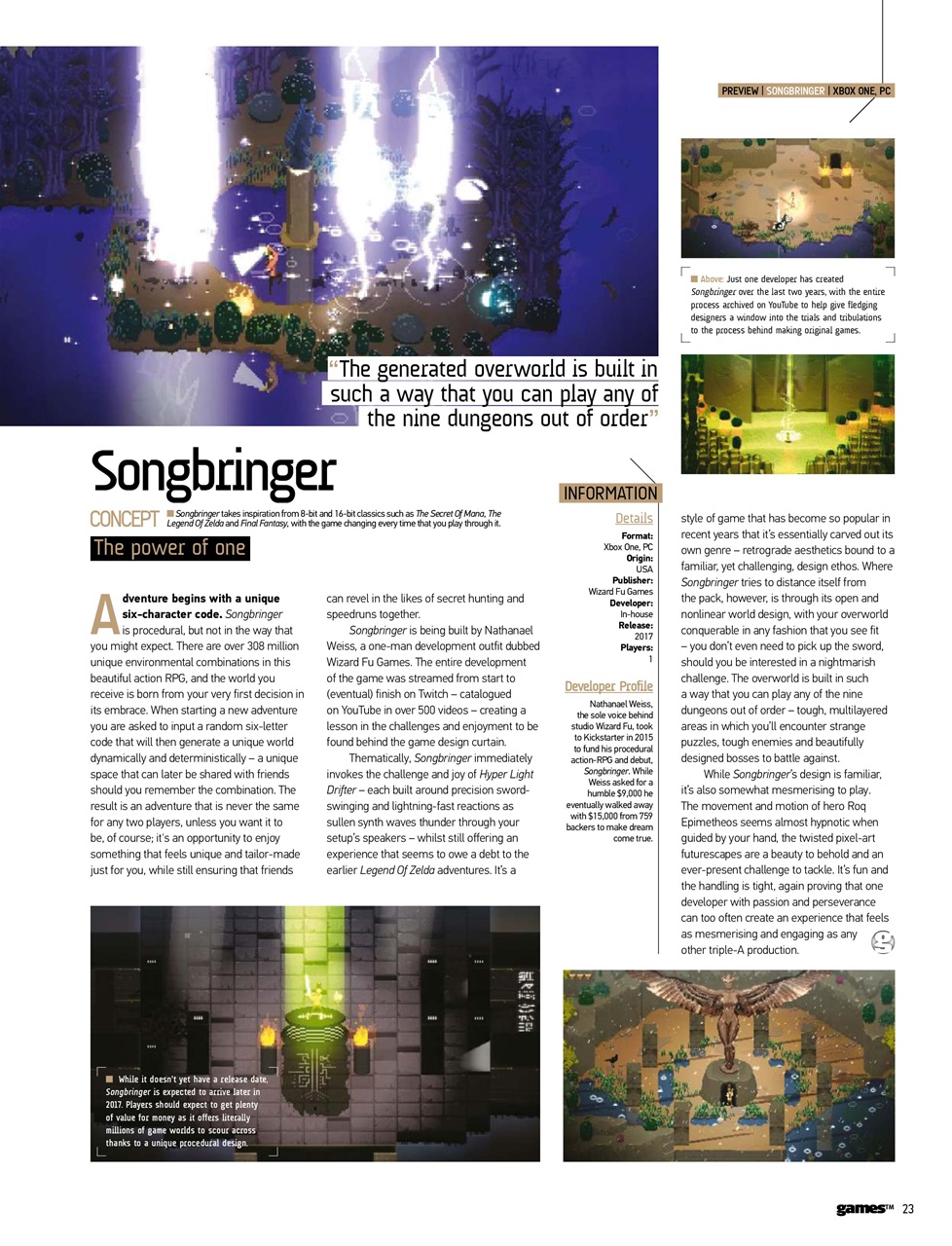 games (TM) Preview Pages