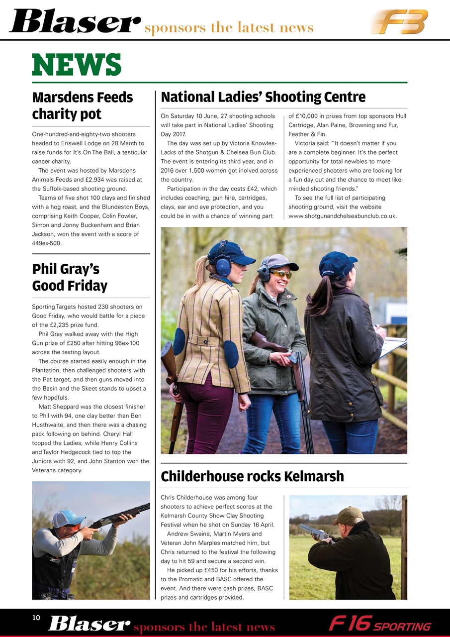 Clay Shooting Preview Pages
