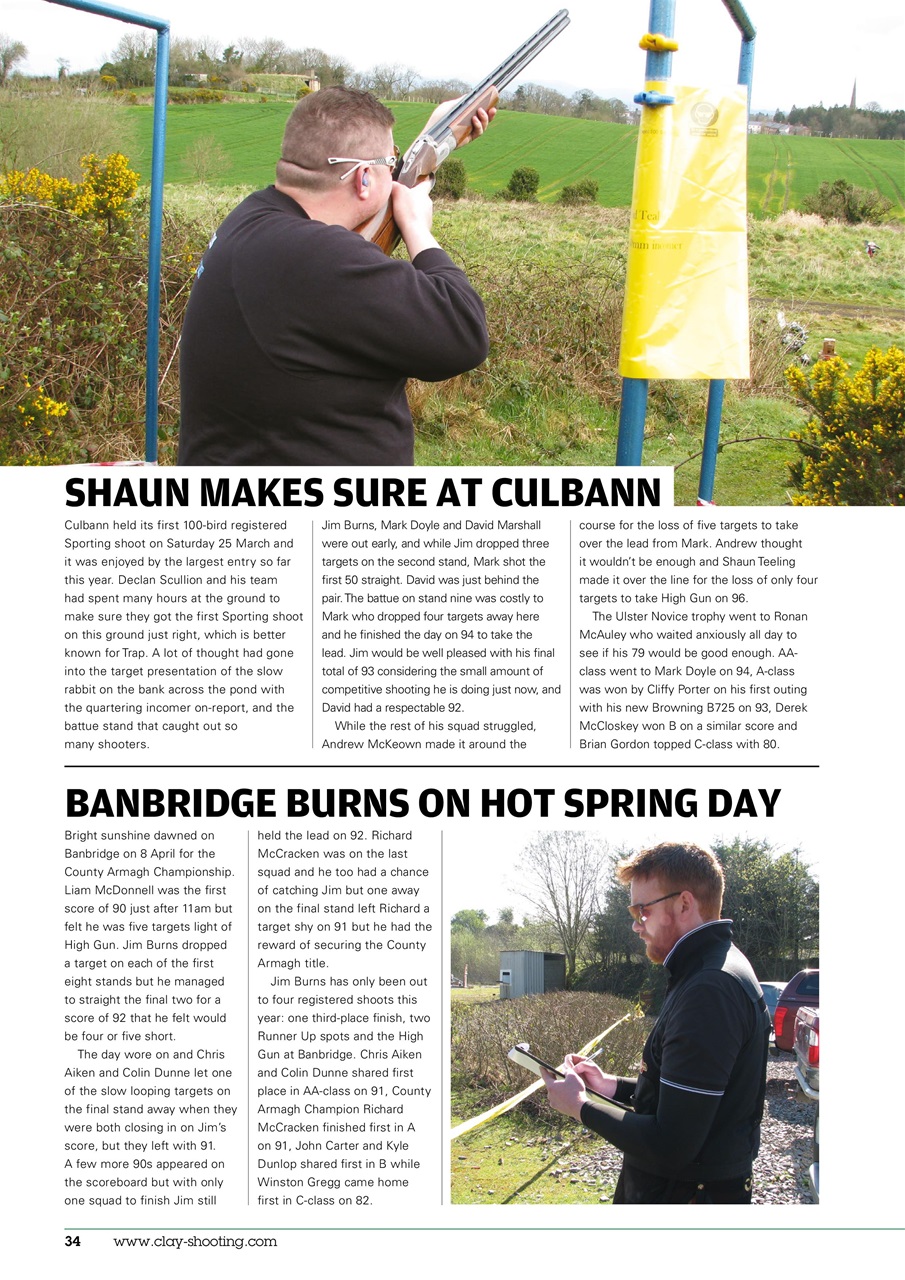 Clay Shooting Preview Pages