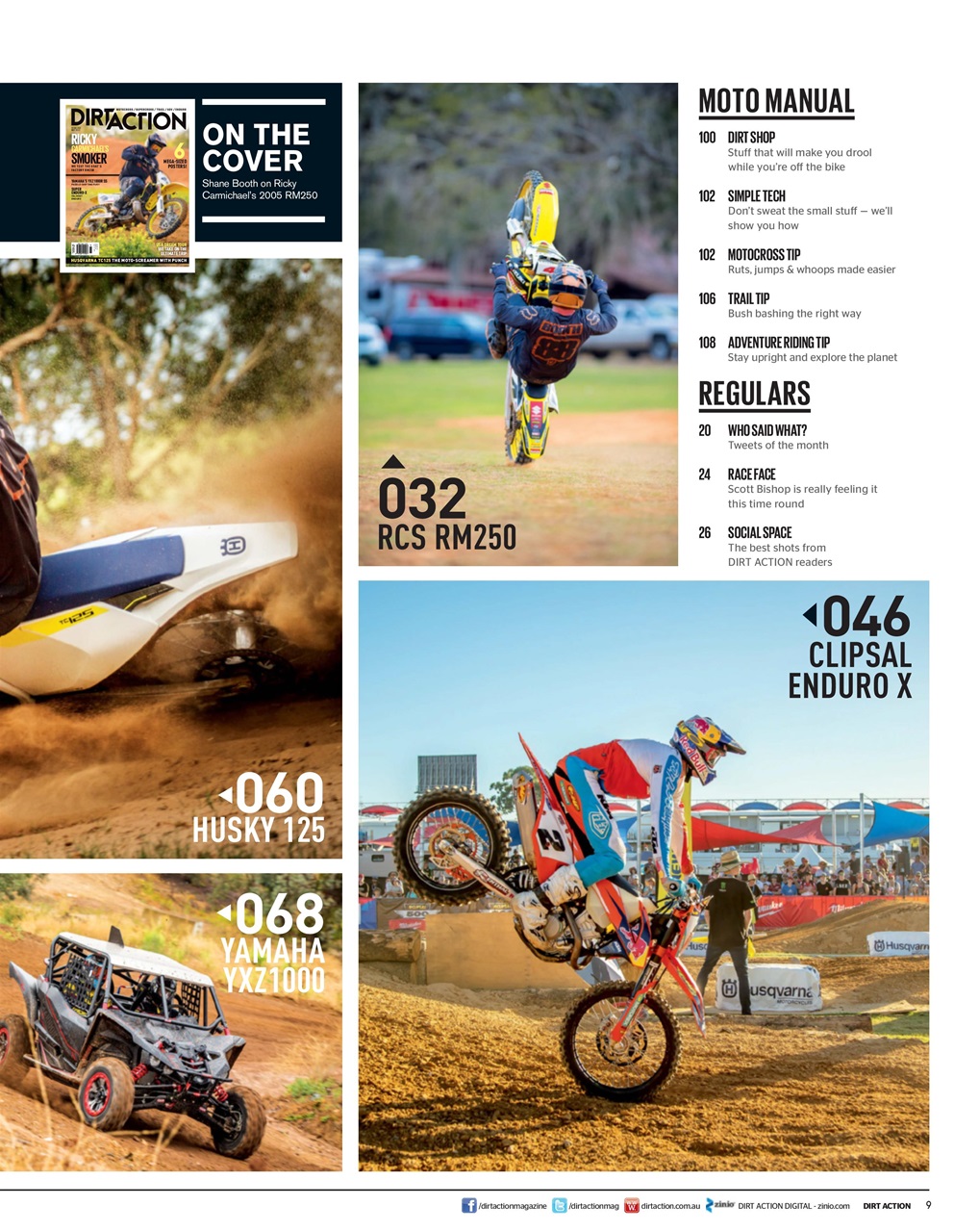 Dirt Action Preview Pages