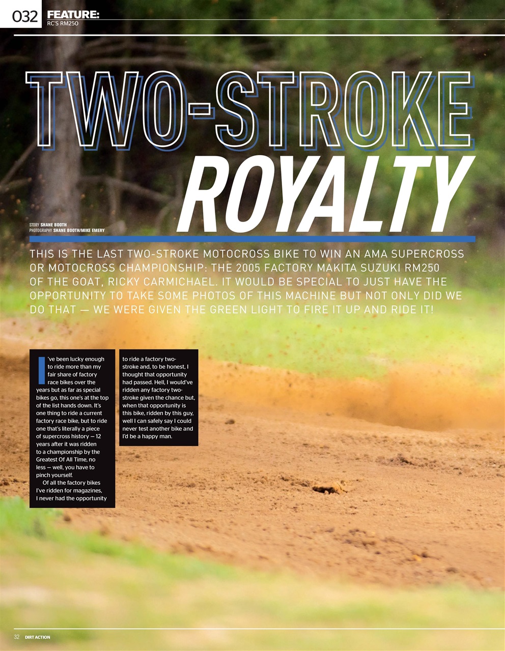 Dirt Action Preview Pages