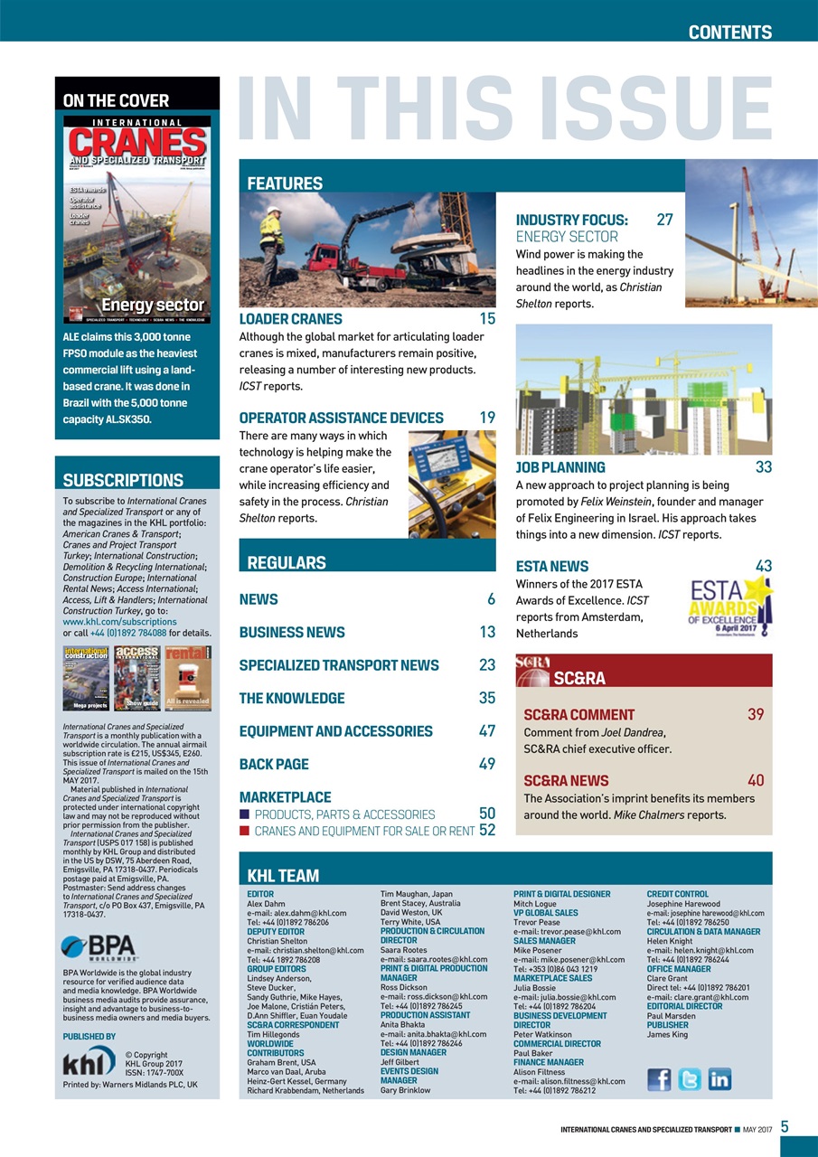 Int. Cranes and Specialized Transp Preview Pages