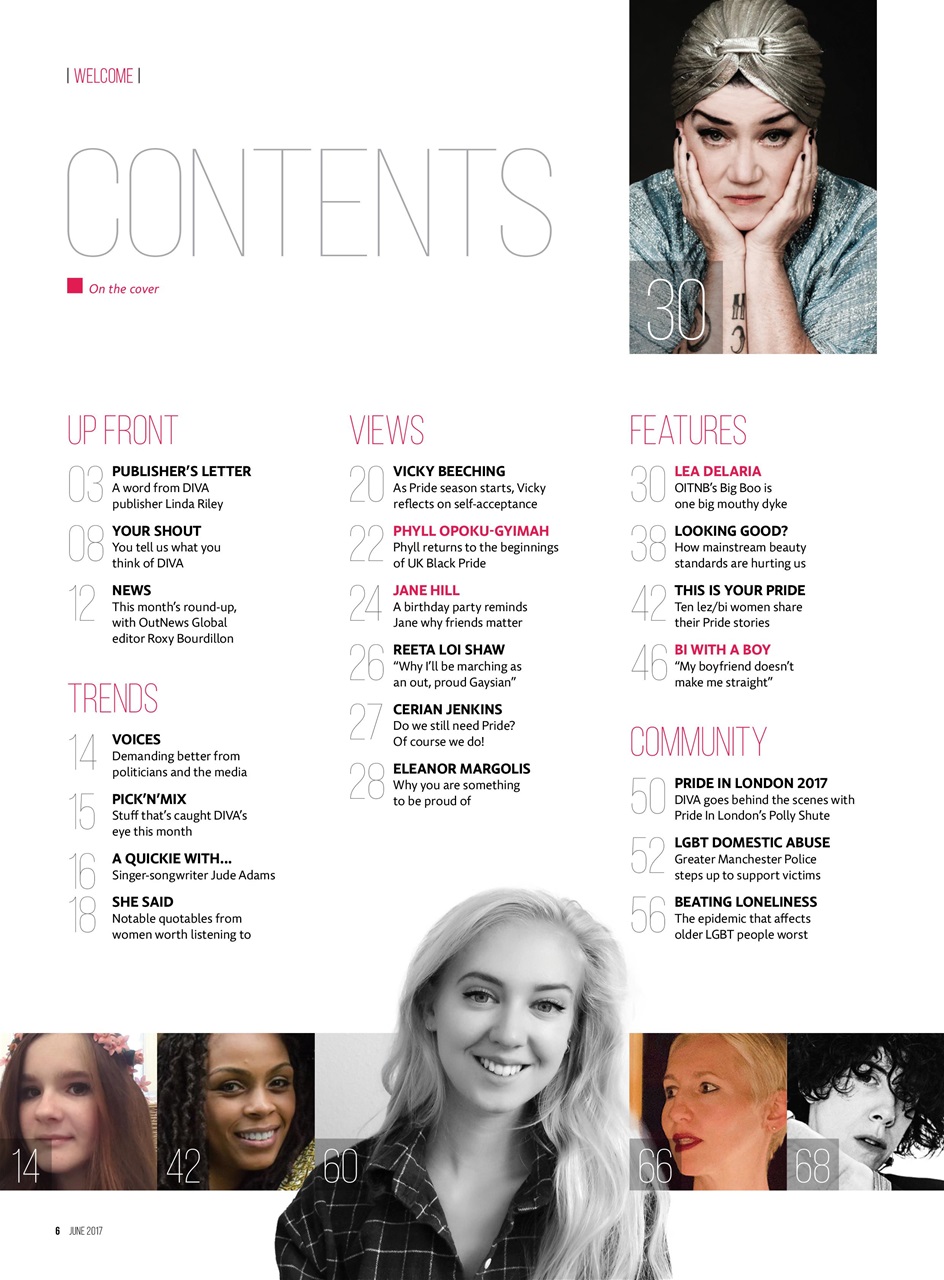 DIVA Magazine Preview Pages