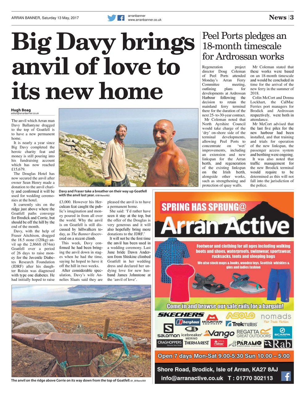 Arran Banner Preview Pages