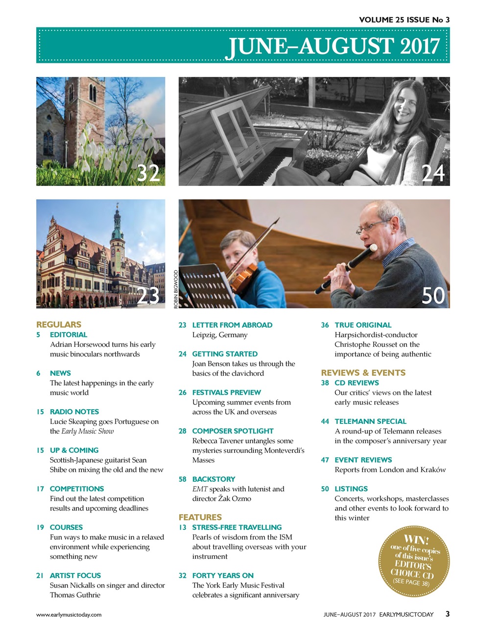 Early Music Today Preview Pages