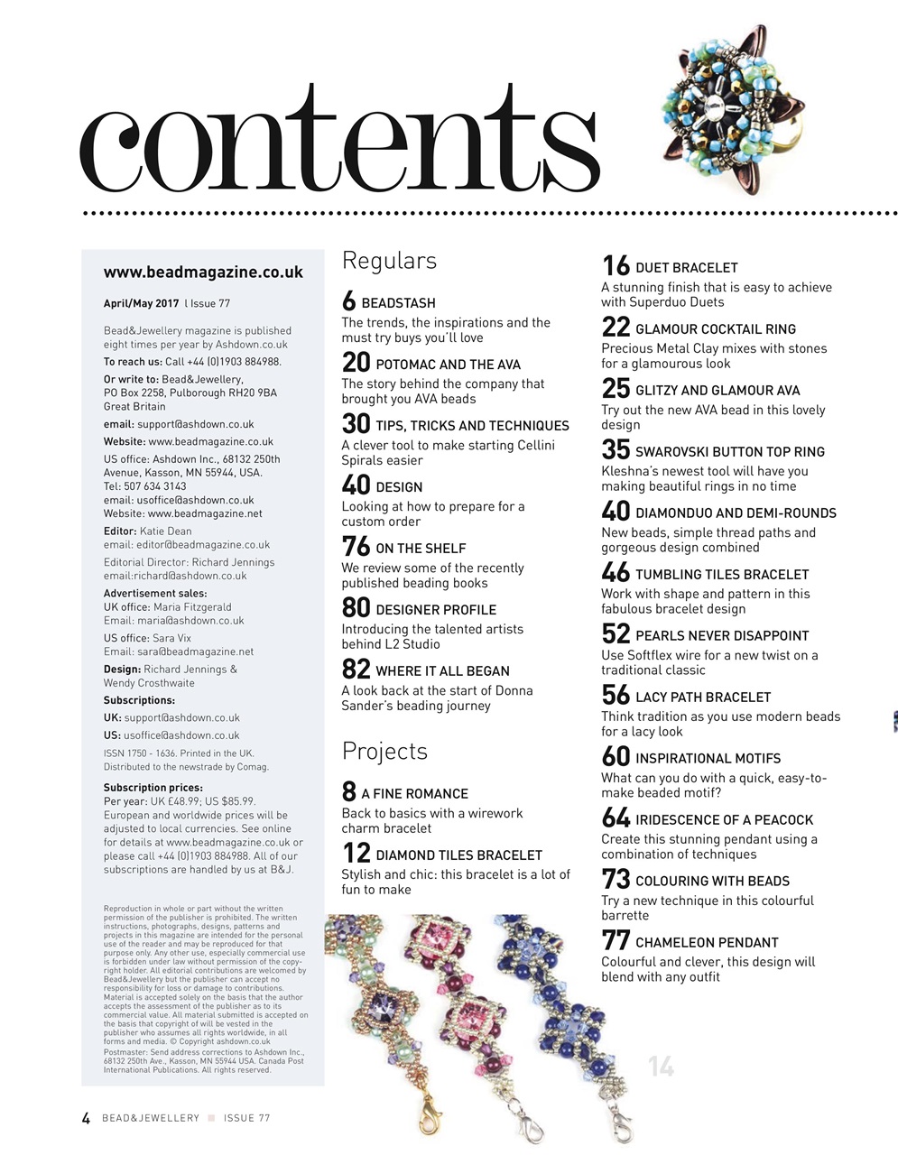 Bead & Jewellery Magazine Preview Pages
