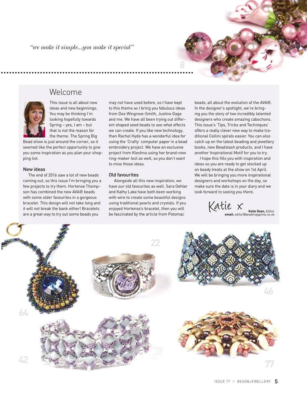 Bead & Jewellery Magazine Preview Pages