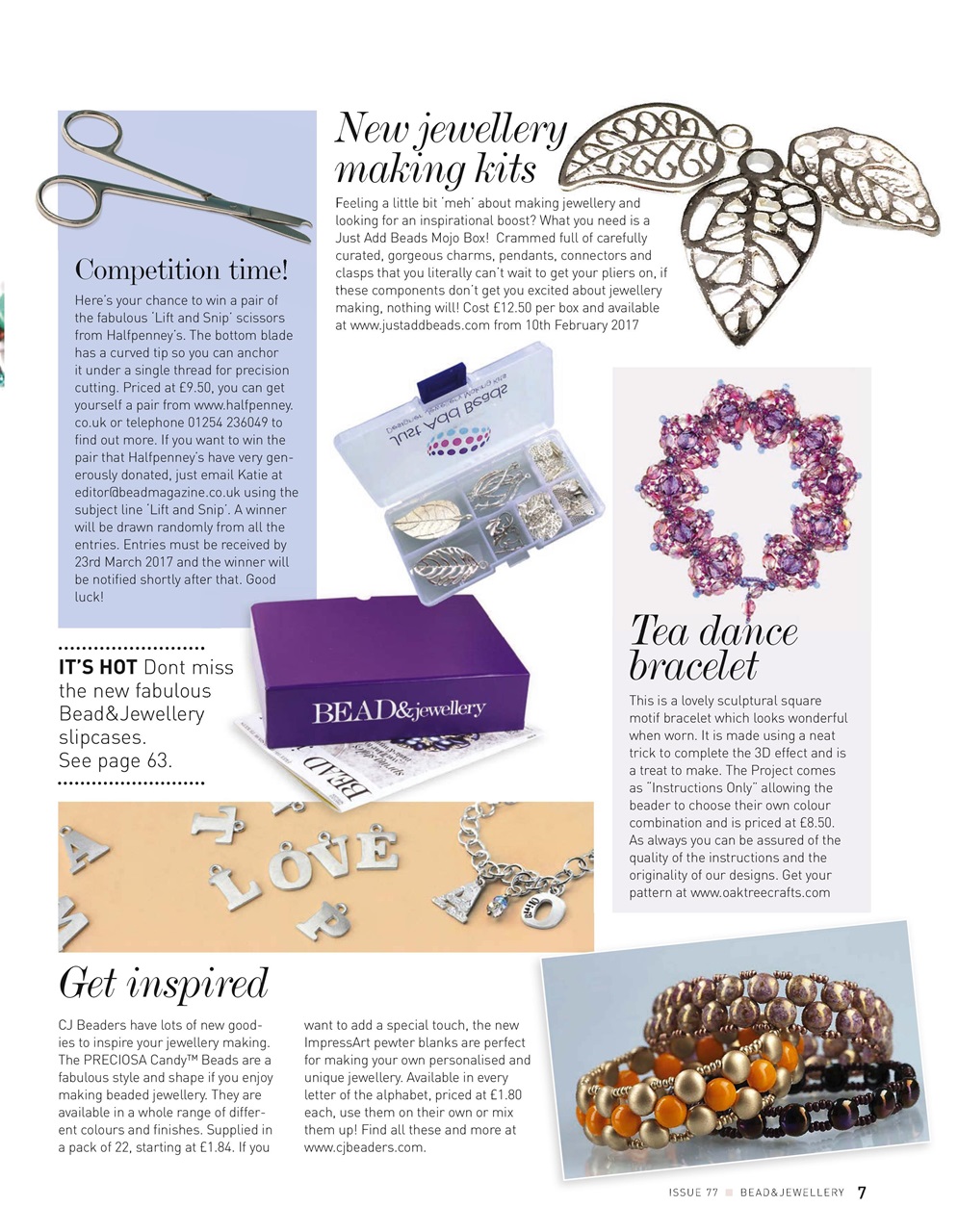 Bead & Jewellery Magazine Preview Pages