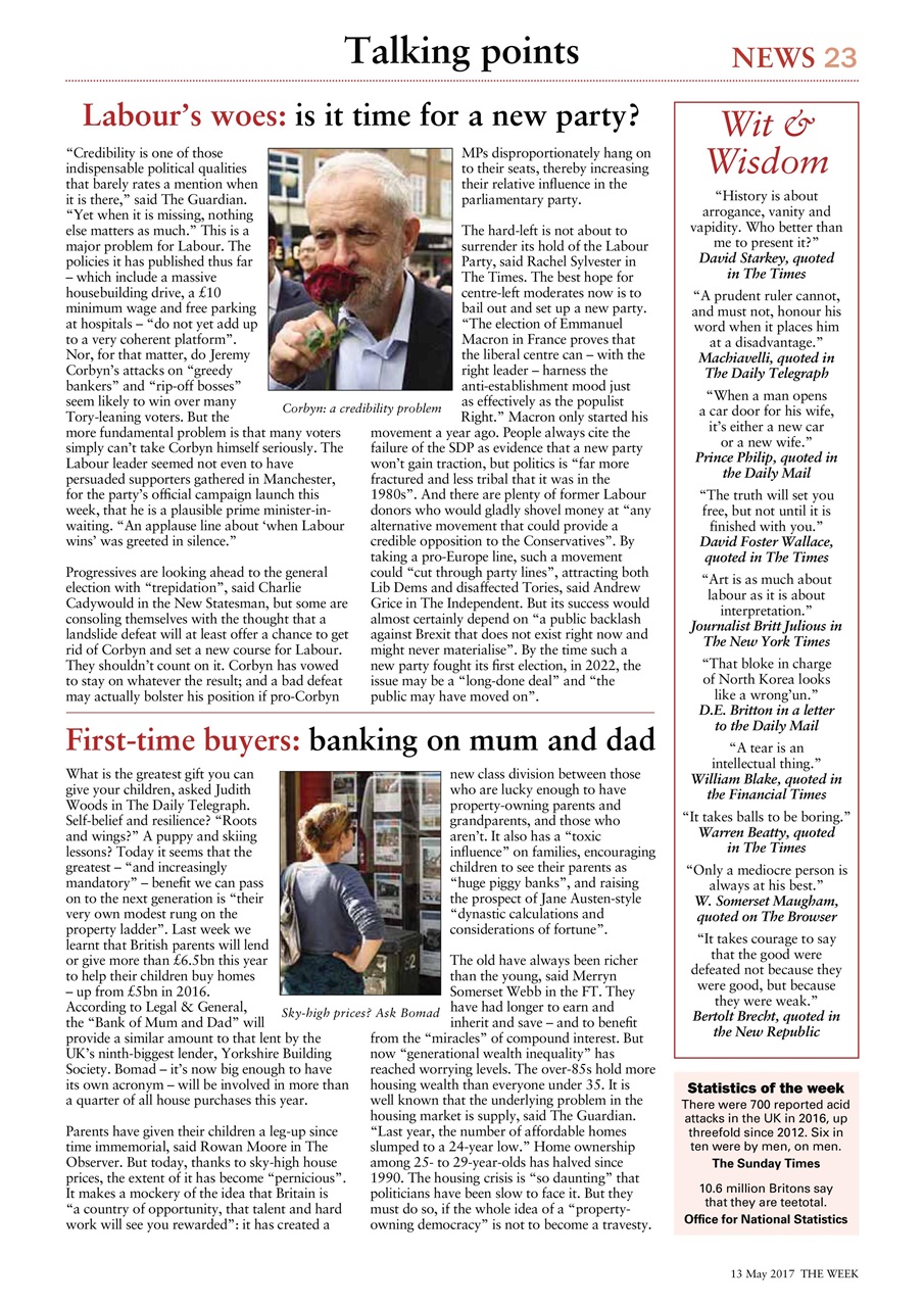 The Week Preview Pages