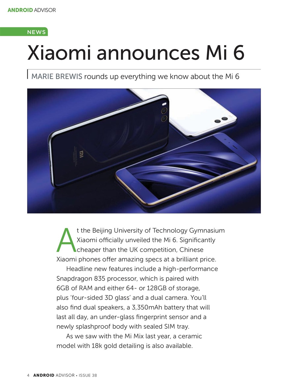 Android Advisor Preview Pages