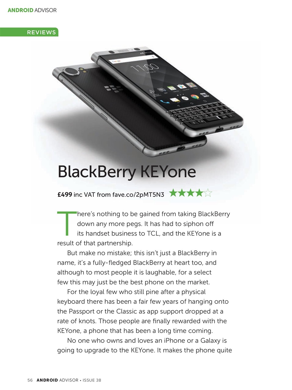 Android Advisor Preview Pages