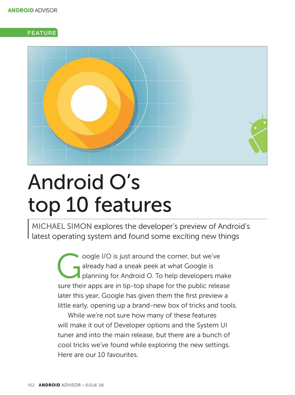 Android Advisor Preview Pages