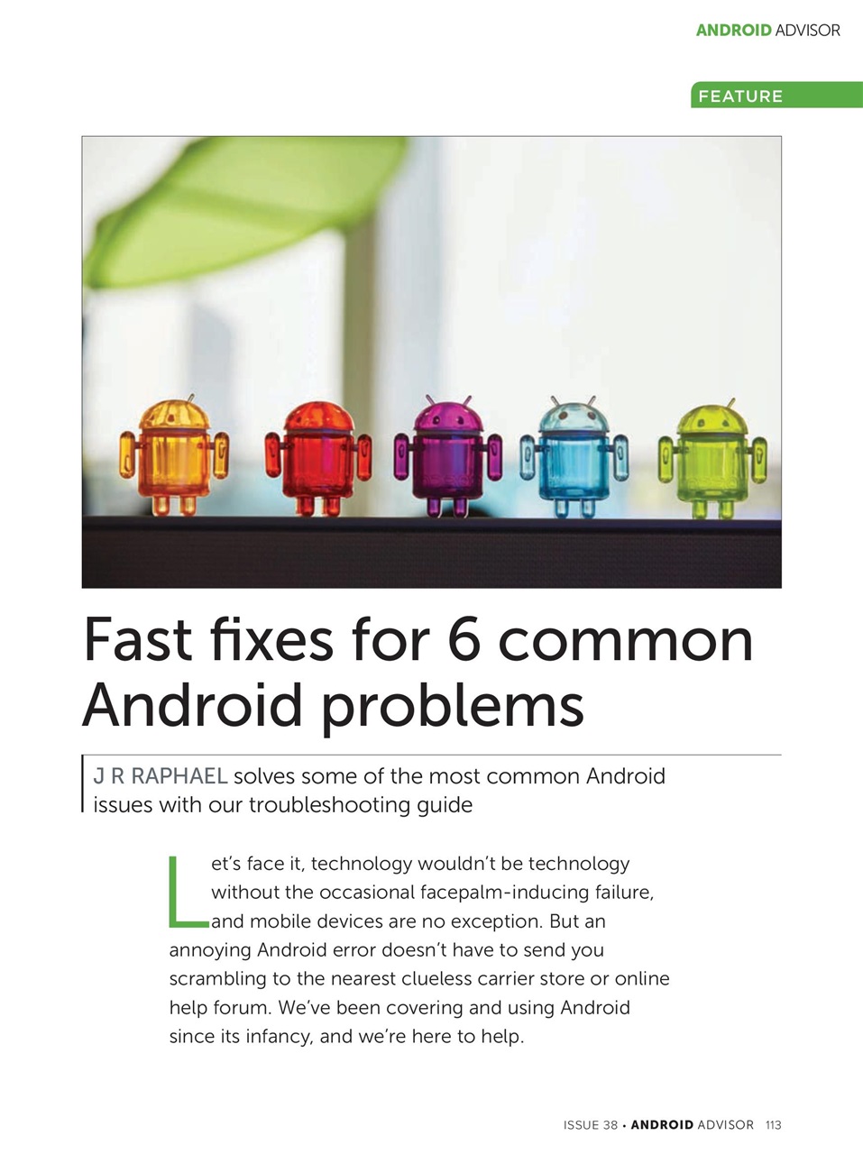 Android Advisor Preview Pages